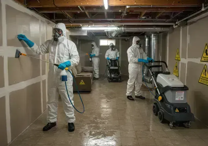 Basement Moisture Removal and Structural Drying process in Dove Creek, CO